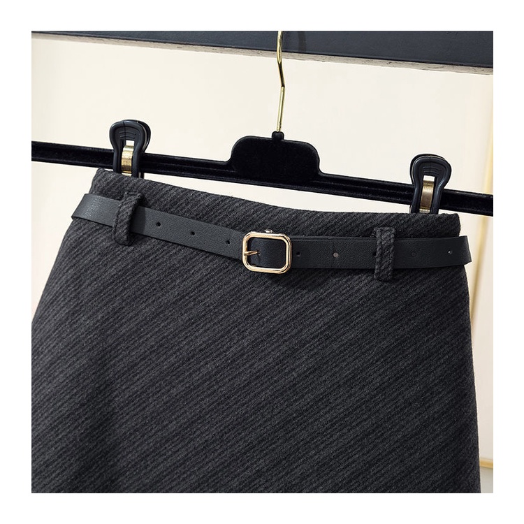 Chân Váy Len Chữ a Dày Dặn Lưng Cao Thời Trang Xuân Thu 2023 Phong Cách Mới Cho Nữ