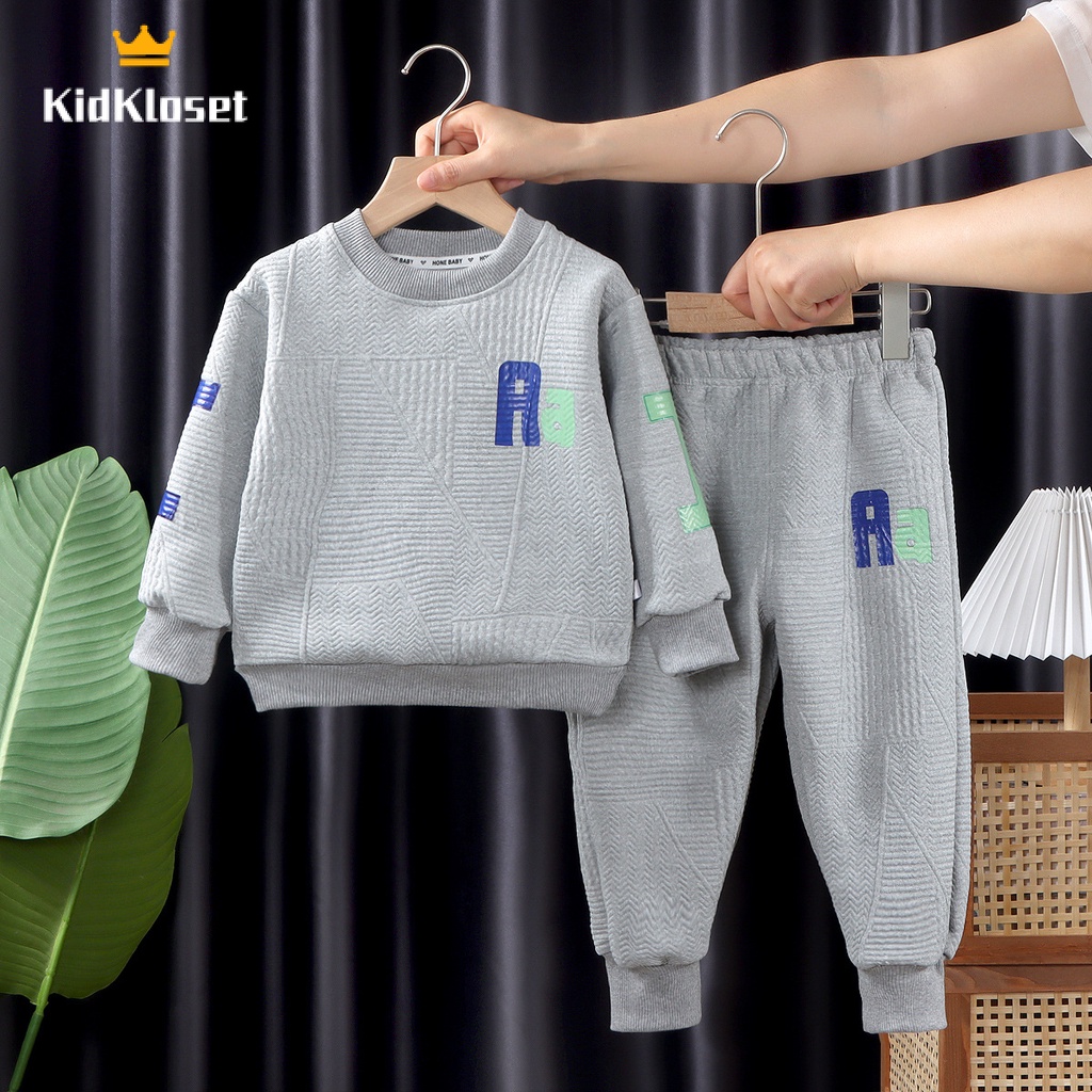 KidKloset áo quần trẻ em đồ bé trai đồ bộ bé trai chất lượng thời trang thoải mái 2023 NEW STYLE KWT23936O2 38Z230923