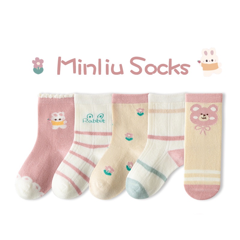 Vớ Em Bé Họa Tiết Hoạt Hình Dễ Thương