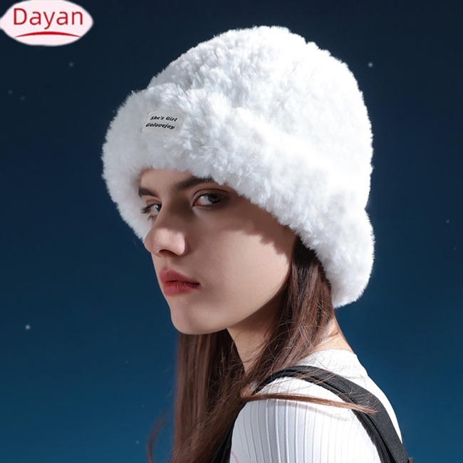 Mũ Trùm Đầu Màu Trơn Dễ Thương Thời Trang Mùa Đông dmz95 Cho Nữ