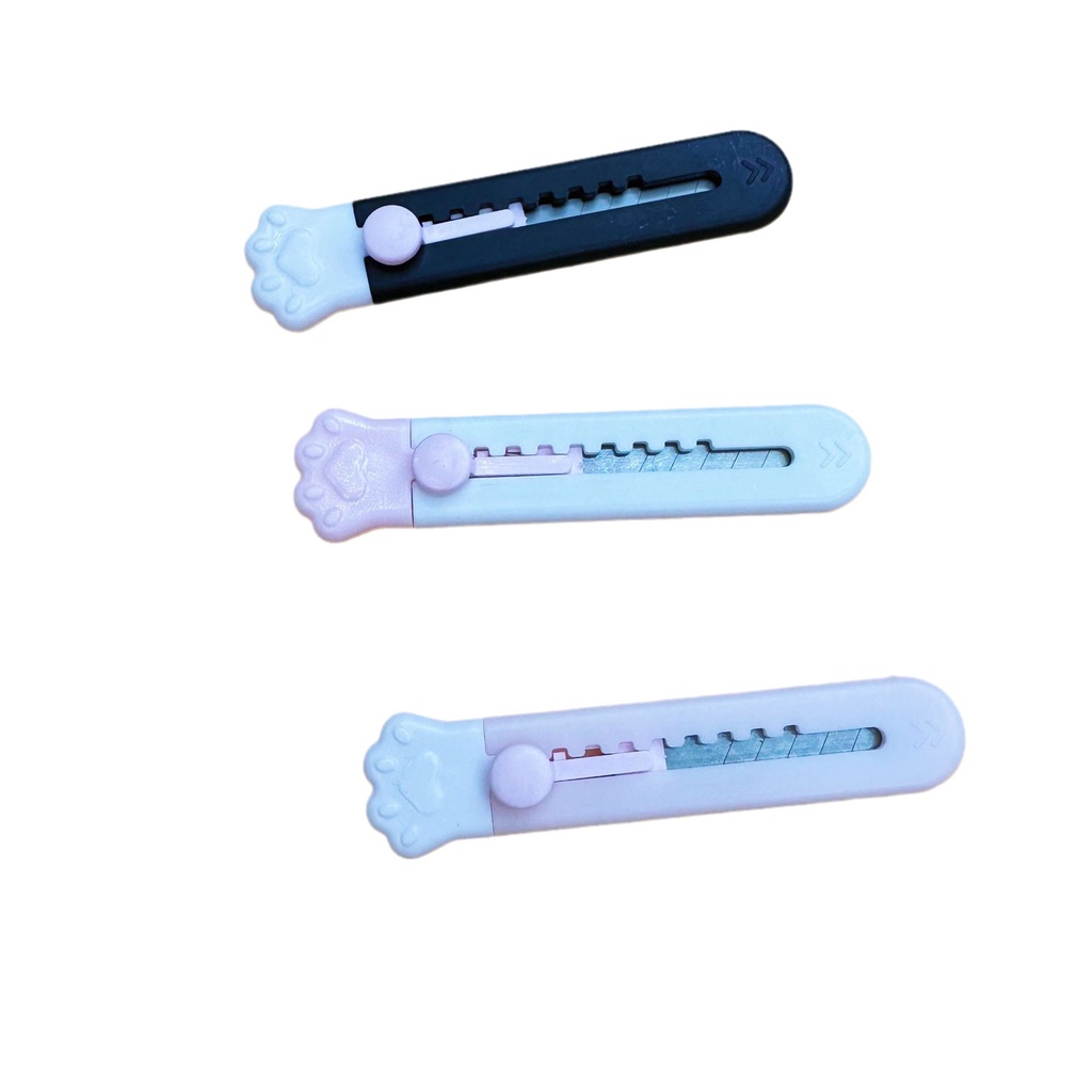 Dao Cắt Giấy Dán Tường mini Hình Bàn Chân Mèo Đa Năng Dễ Thương