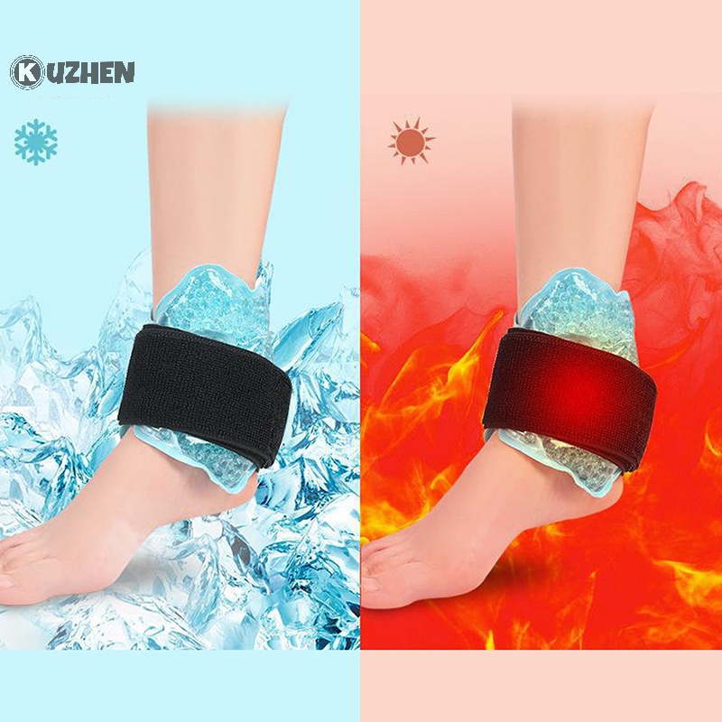 Kuzhen Túi Chườm Đá Nóng / Lạnh Giảm Đau Mắt Cá Chân Linh Hoạt Có Thể Tái Sử Dụng