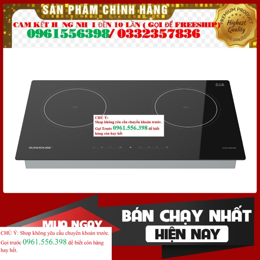 'NEW' Bếp từ đôi Sunhouse SHB9122MT- Mới 100%