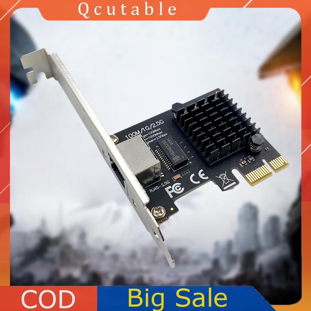 Adapter Thẻ Mạng 100 / 1000 / 2500mbps gigabit ethernet Pci-E rj45 Cho Máy Tính Để Bàn