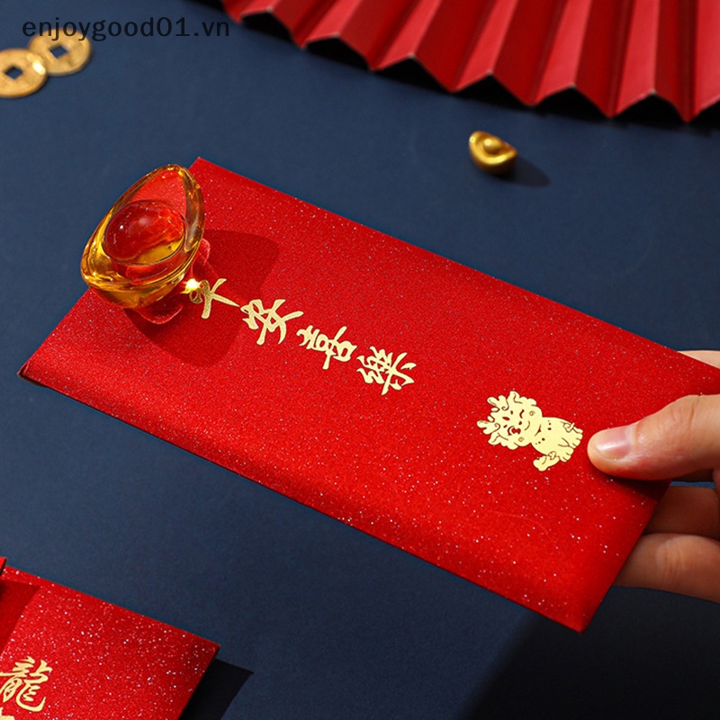 6 Bao Lì Xì Đỏ Rồng Năm 2024 Đóng Gói Quà Lễ Hội Đám Cưới Mùa Xuân May Mắn Cho Trẻ Em