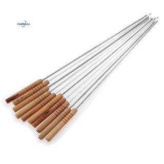 FAIRNULL Bộ 10/12 Que Xiên Thịt Nướng Bằng Thép Không Gỉ