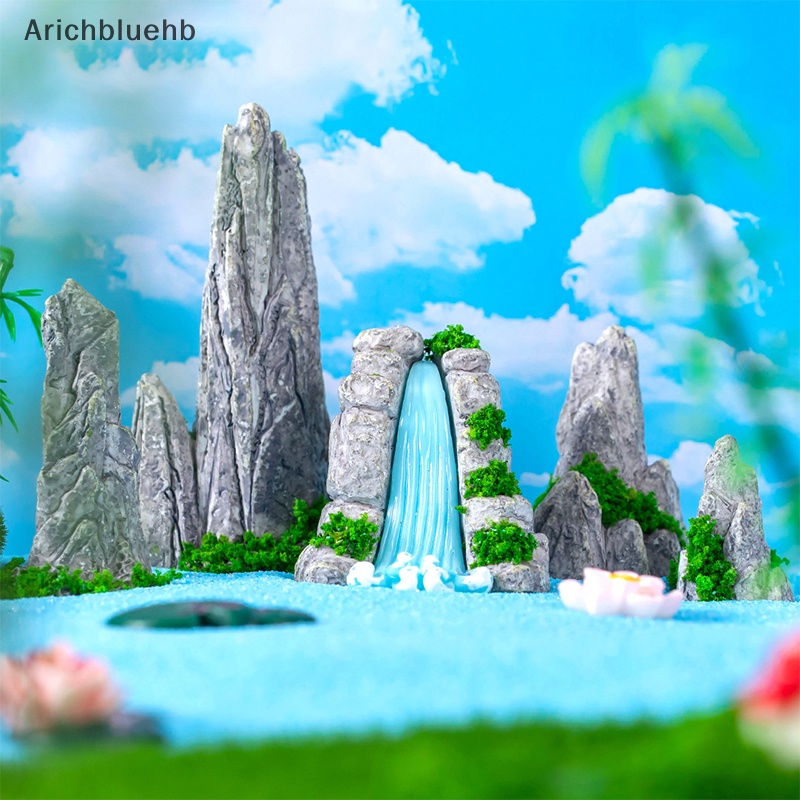 Tượng Đá Núi mini resin Thủ Công Sáng Tạo Trang Trí Bể Cá / Phong Cảnh