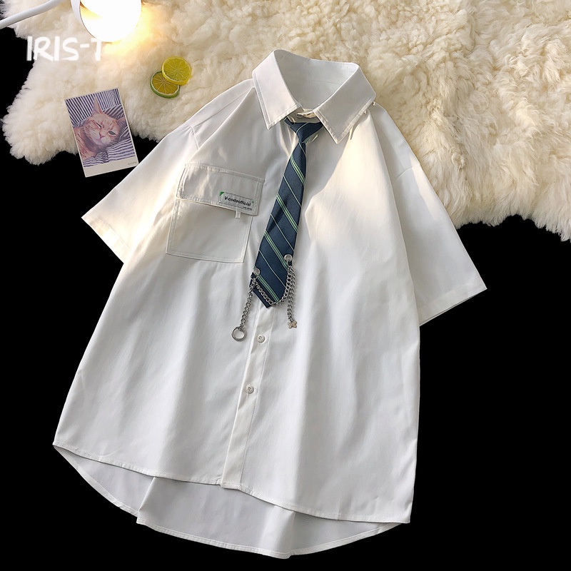 Iris-T áo phông nam Áo Thun phông áo nam thun Áo Thun Form Rộng Ngắn Tay Unisex MTX2393I3Y 39Z230928