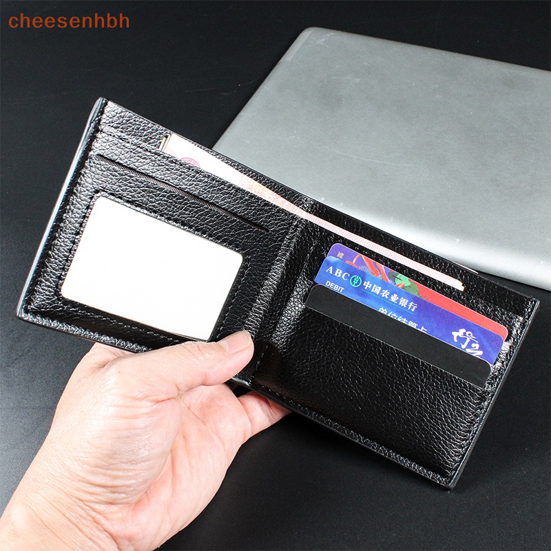 Chehbh Ví Da pu Ngắn Gập Đôi Hai Ngăn Đựng Thẻ Tín Dụng Và Tiền Xu Công Sở Cho Nam vn