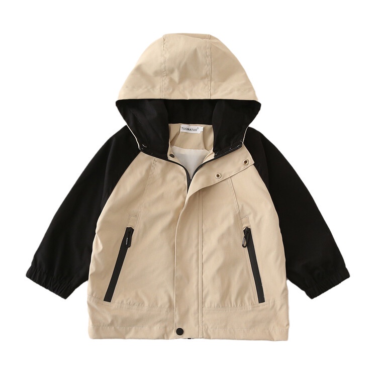 Áo Khoác Có Nón Phối Màu Tương Phản Thời Trang Đường Phố Mới Năm 2023 Cho Mẹ Và Bé