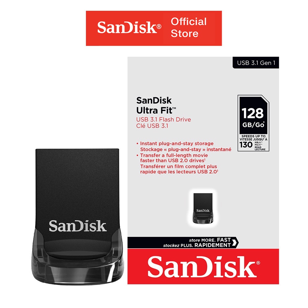 USB 3.1 SanDisk Ultra Fit CZ430 128GB SDCZ430-128G-G46