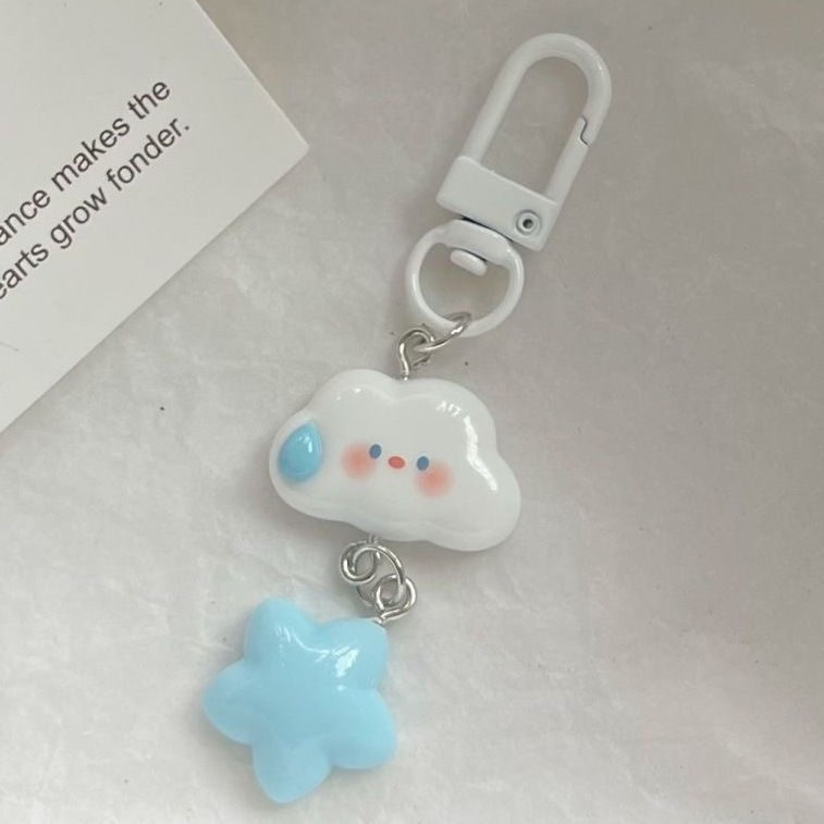 Móc Khóa Hình Đám Mây Và Ngôi Sao Dễ Thương