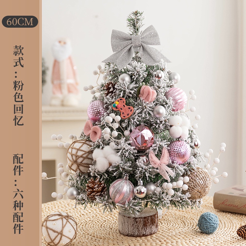 Cây Thông Giáng Sinh mini 0.6m Để Bàn Trang Trí Nhà Cửa