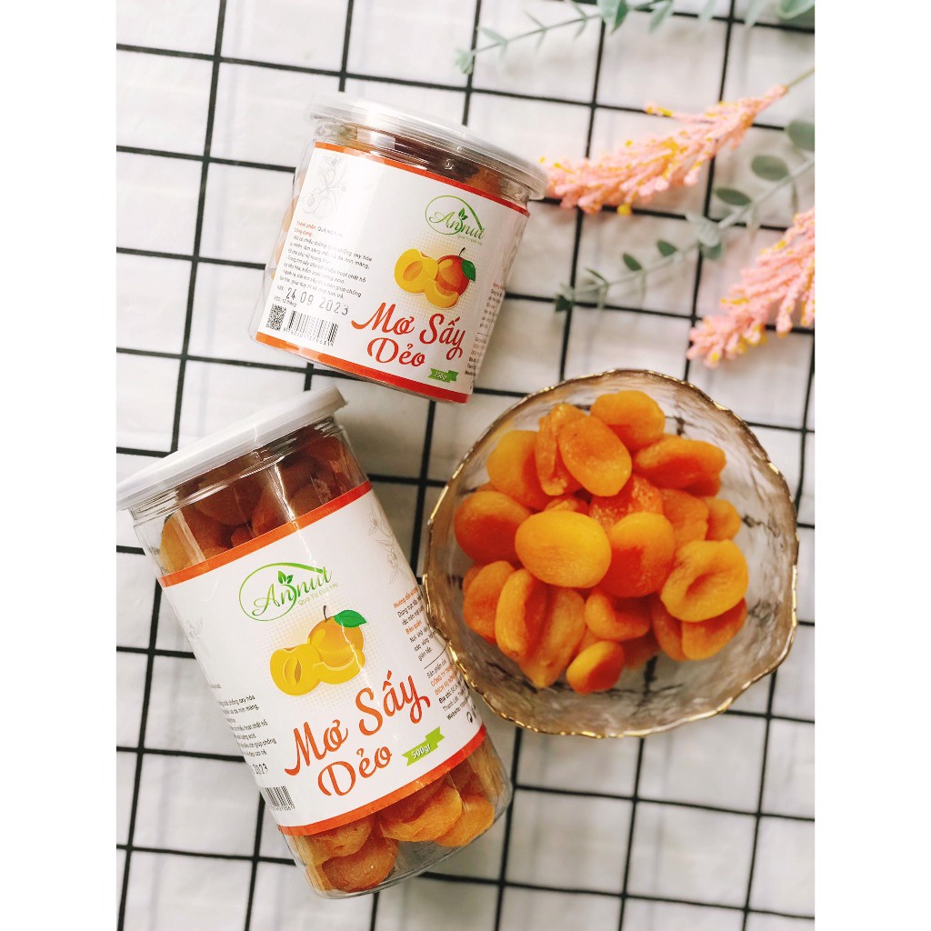 Mơ sấy dẻo KHÔNG ĐƯỜNG ANNUT chứa nhiều khoáng chất VITAMIN tốt cho sức khoẻ