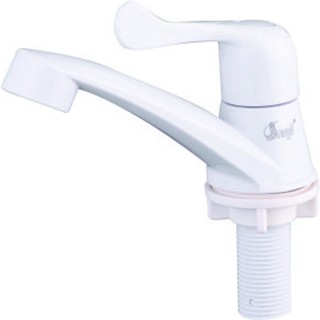 Vòi Lavabo Lạnh nhựa ABS cao cấp - trắng
