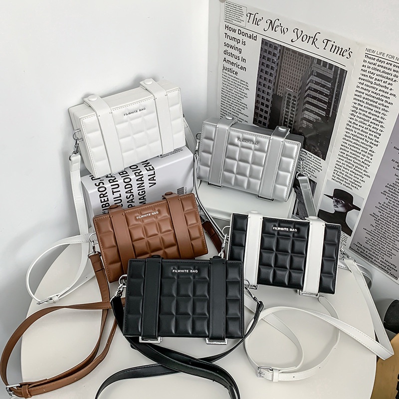 XINYIMEI Túi Đeo Chéo Hình Khối Vuông Nhỏ Thời Trang Cao Cấp Dành Cho Nam Nữ