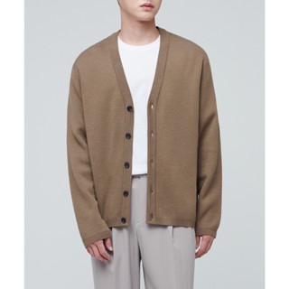  Áo Cardigan nam mở khuy cổ chữ V  form rộng chất len lông cừu dày dặn - 706 