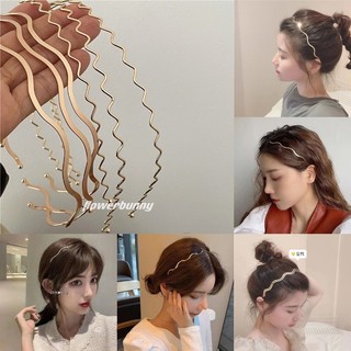 Băng đô kim loại mỏng kiểu gợn sóng thời trang hàn quốc