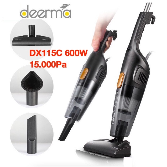 Máy Hút Bụi Deerma DX115C Công Suất 600W 15kpa tiện lợi chính hãng - Minh Tín Shop