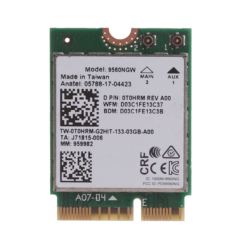 Thẻ Băng Tần Kép Không Dây Nikon ac 9560 9560ngw wifi 802 11ac bt 5 0 m 2 Cho dell t0hrm