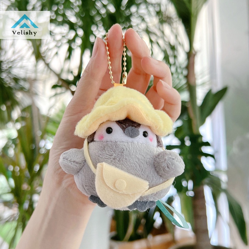 Velishy Móc Khóa Hình Chim Cánh Cụt Đội Mũ Du Lịch Dễ Thương