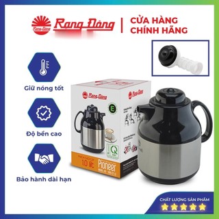 Phích pha trà 1 lít Rạng Đông thân inox cao cấp, vai nhựa, bình thuỷ giữ nhiệt, Model: RD 1055 ST1.E