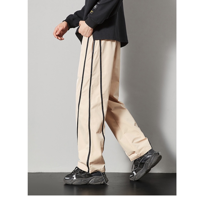 Quần Dài Lưng Cao Dáng Rộng Thời Trang Mùa Thu Cho Nam