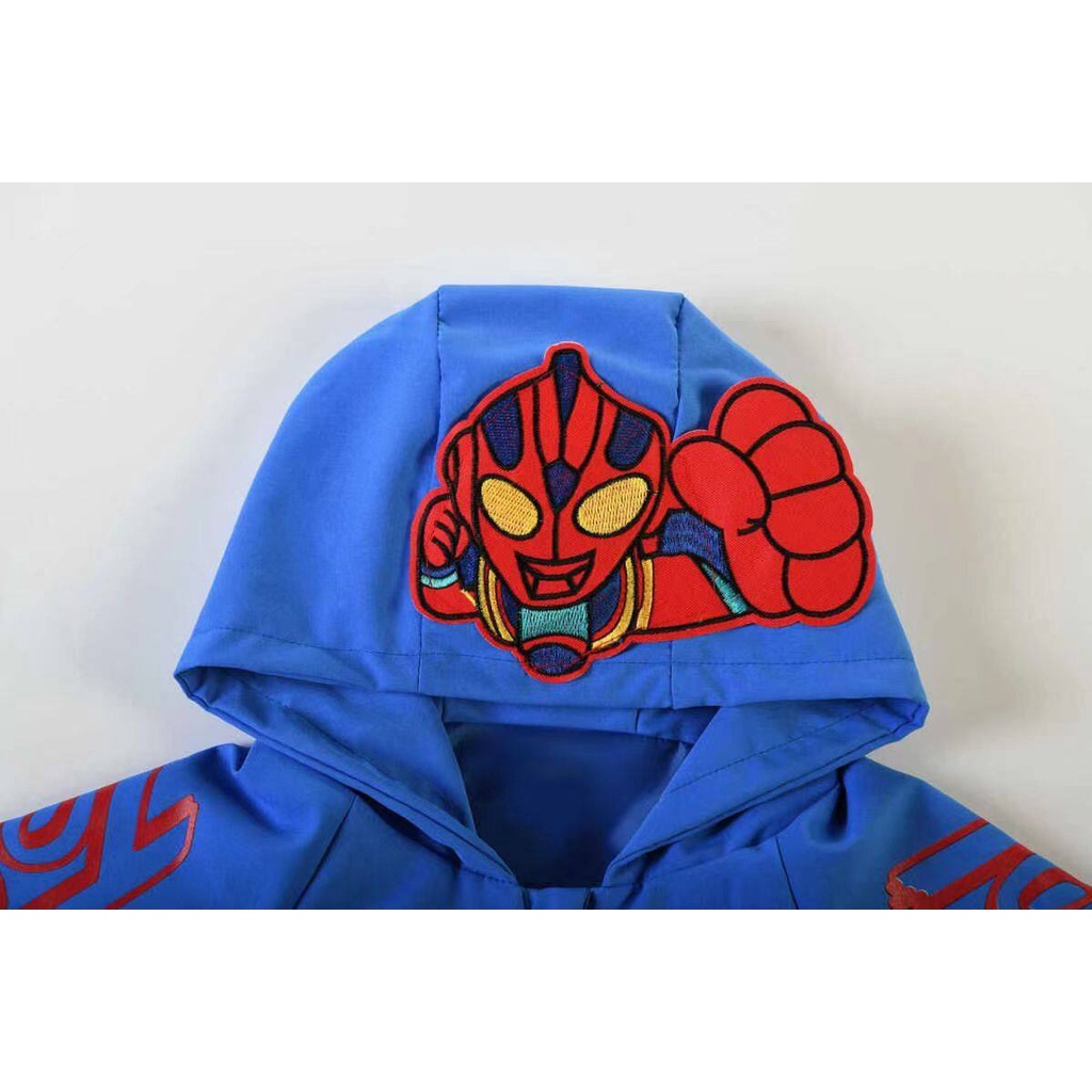 Áo Khoác hoodie Có Khóa Kéo In Hình spiderman / automan Hoạt Hình Đáng Yêu Cho Bé Trai 80-130 Tuổi