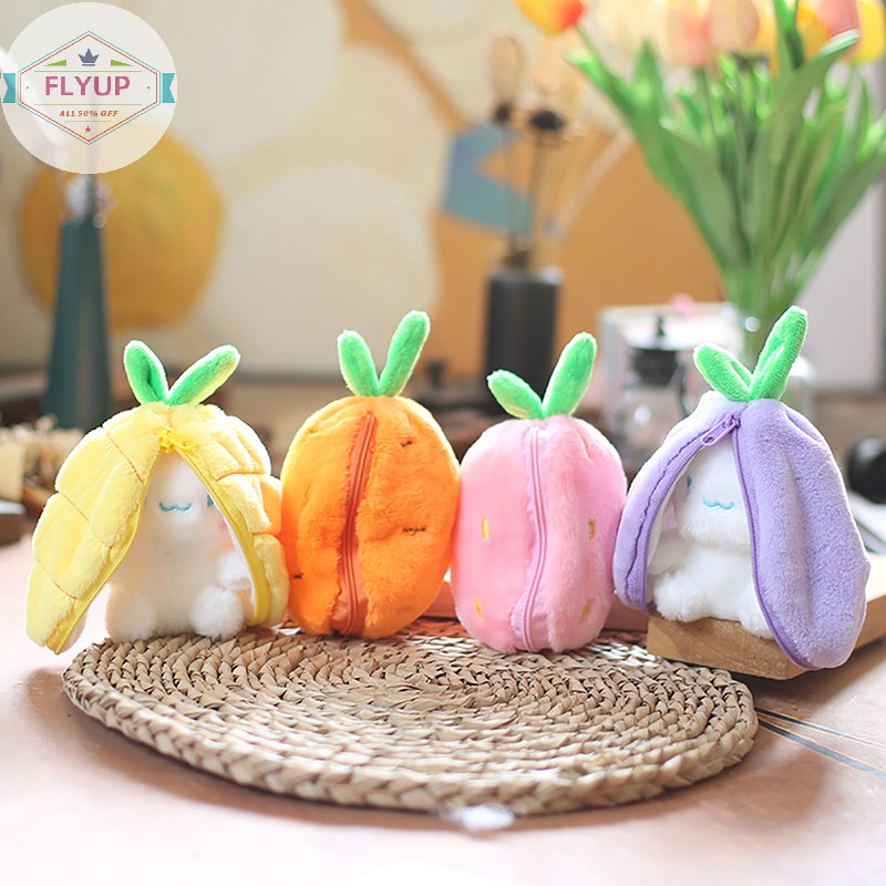 Flyup Búp Bê Nhồi Bông 12cm Hình Cà Rốt / Dâu Tây / Thỏ / Trái Cây Sáng Tạo Cho Bé vn