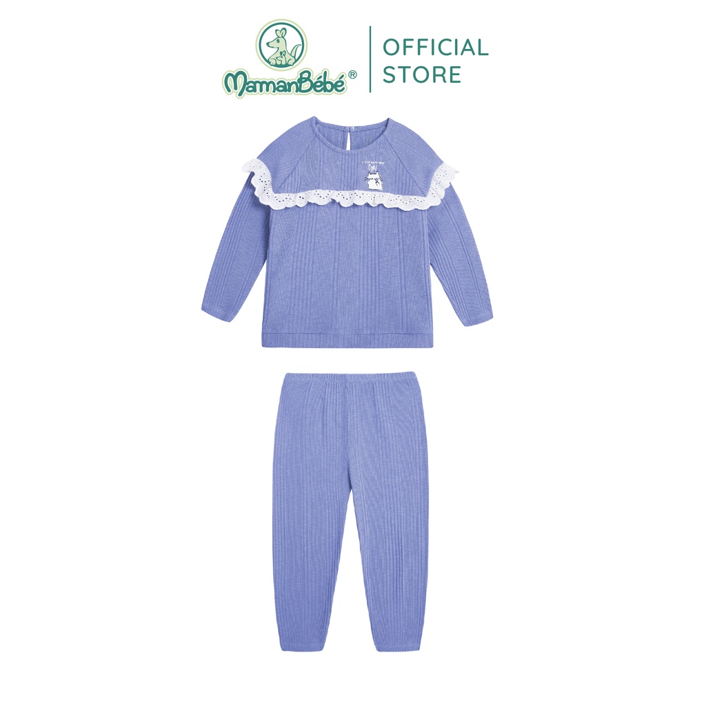 Bộ dài tay La Pomme Mèo Billy quàng khăn