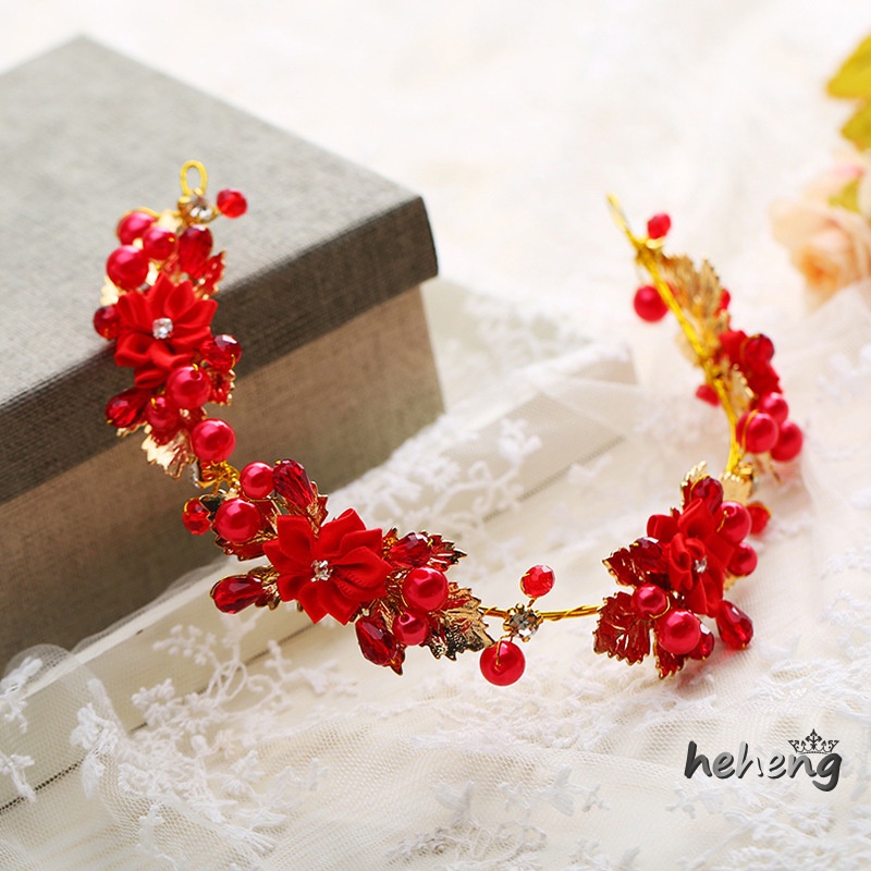 Mới Vương Miện Cài Tóc Hình Hoa Đính Đá Sang Trọng Cho Cô Dâu