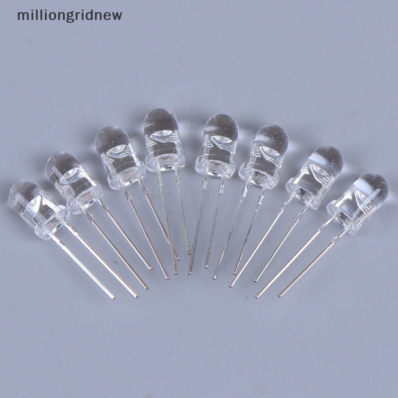 Set 100 Đi Ốt Đèn led 5mm Ánh Sáng Trắng / Xanh Lá / Vàng / Xanh Dương / Vàng / Trắng