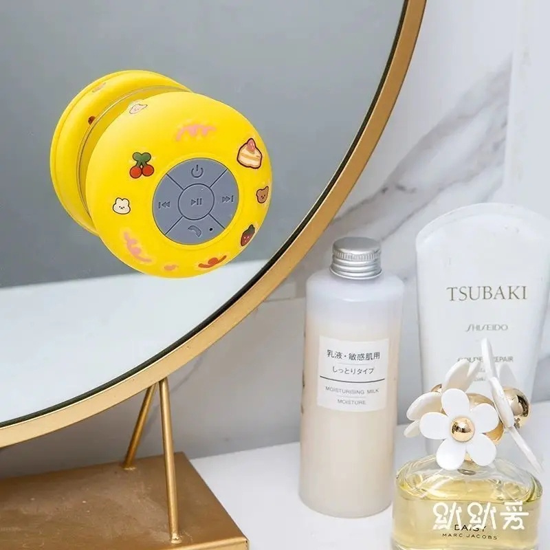 Loa bluetooth Không Dây mini Chống Nước In Hình Hoạt Hình Dễ Thương Thông Dụng Cho Nhà Tắm / Xe Hơi / Bã