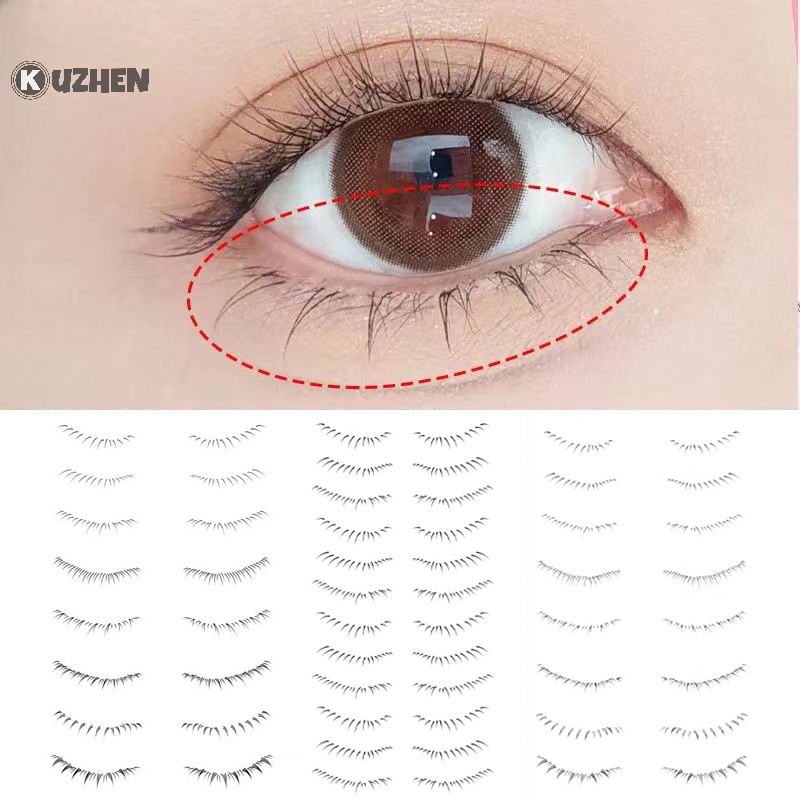 Miếng Dán Hình Xăm Lông Mi Dùng Một Lần Chống Nước Không Gây Phản Quang kuzhen