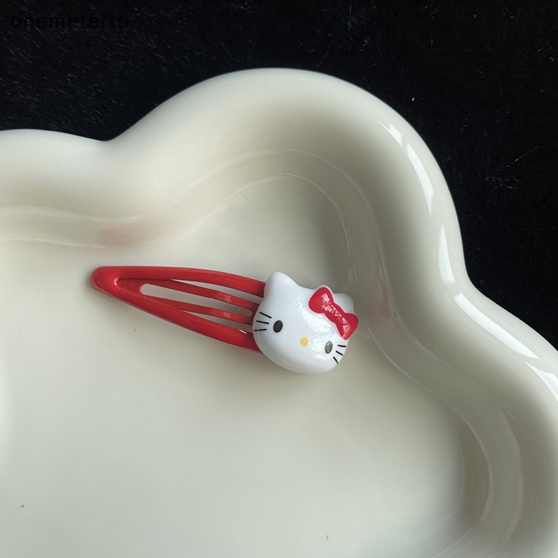 Onemetertu 1 Kẹp Tóc hello kitty Màu Đỏ Dễ Thương Dành Cho Nữ y2k