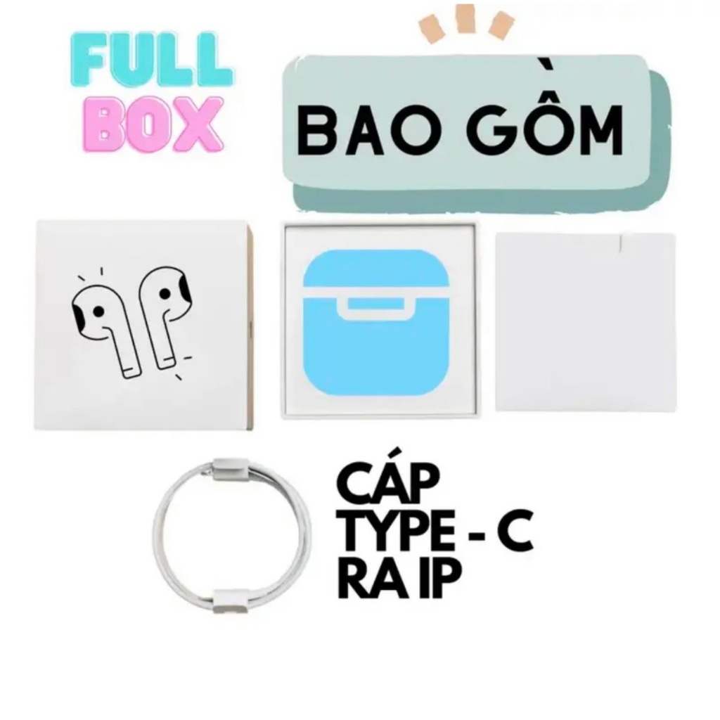 Tai nghe bluetooth AIRPOD không dây full chức năng, có mic đàm thoại cho các dòng máy, chính hãng SKYPUKO