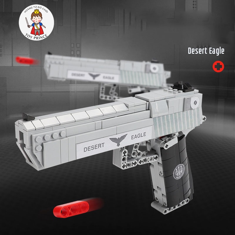 ĐỒ CHƠI LẮP RÁP KIỂU LEGO MÔ HÌNH THÔNG MINH DESERT EAGLE LỤC BẠC