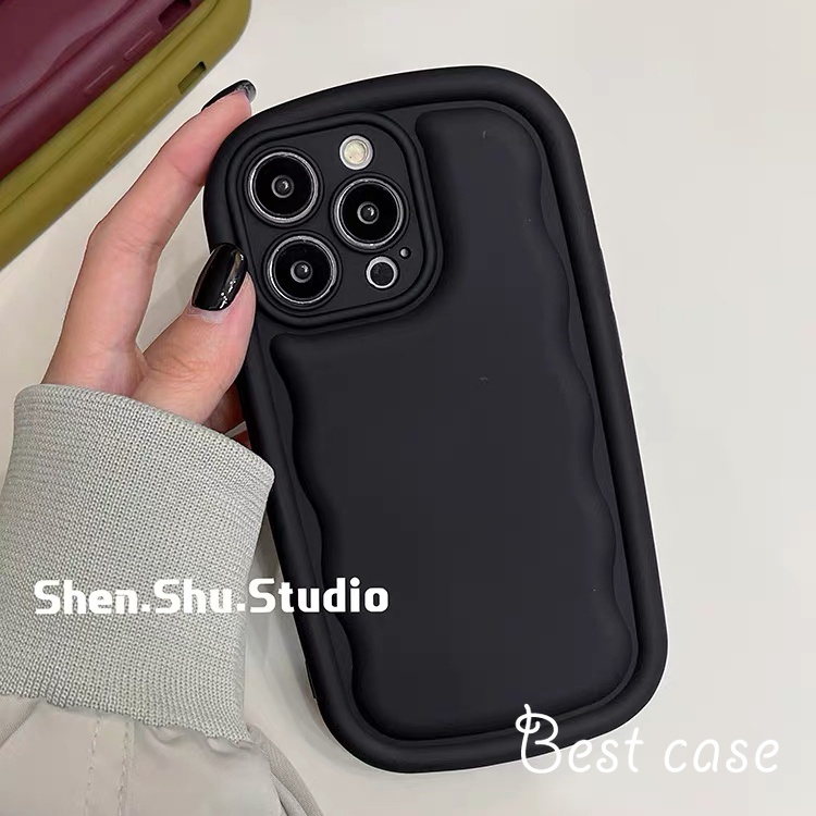 Ốp Điện Thoại Mềm Hình Elipse wave Cho iphone 15 14 13 12 11 pro max