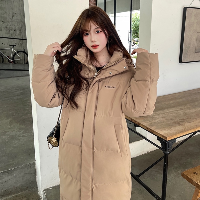 Áo Khoác Đệm Dày Dáng Dài Qua Gối Phong Cách Mới 2023 Hợp Mùa Đông 2023