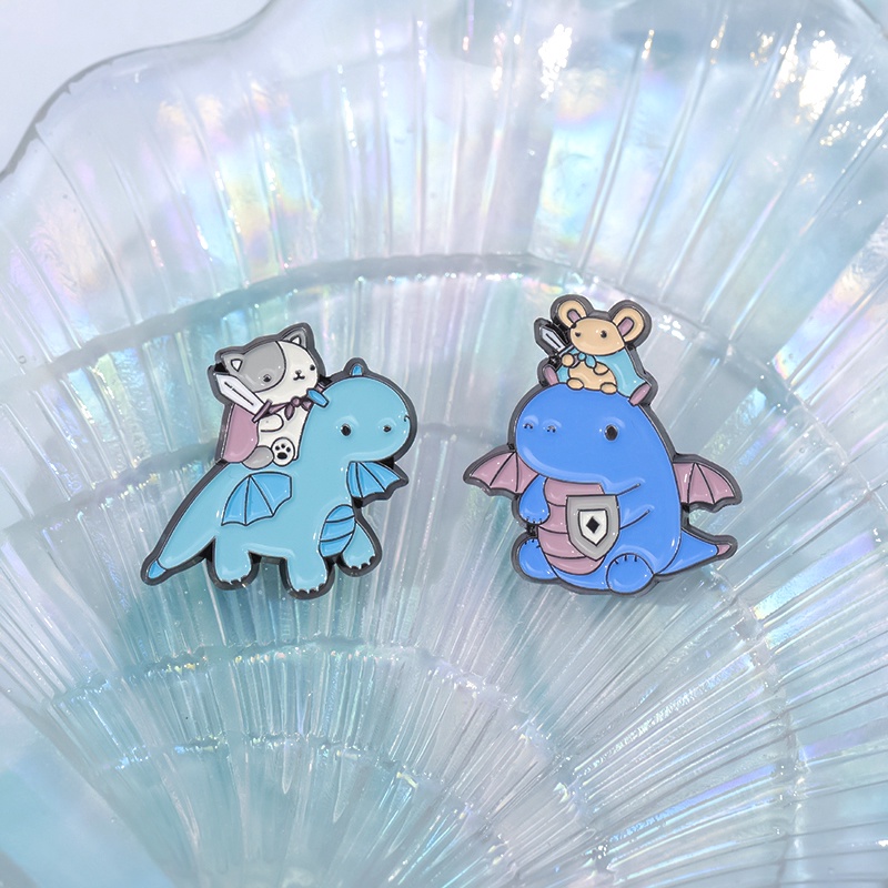 Set 2-3 Ghim Cài Áo Tạo Hình Các Nhân Vật Hoạt Hình Dễ Thương