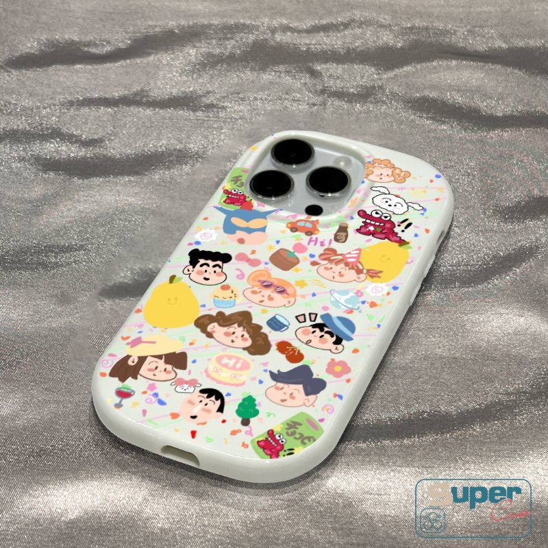 Ốp Điện Thoại tpu Dẻo Họa Tiết Hoạt Hình Cậu Bé Bút Chì Cho iphone 13 12 pro max 8 7 plus 6 8 6s 7 plus xs max 14 15 11