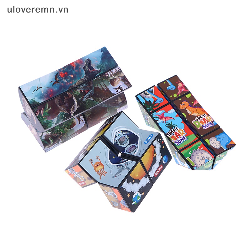 Uloveremn Đồ Chơi Khối Rubik Hình Học 3d Bằng Nhựa Đảo Ngược Được Chống Căng Thẳng Đa Năng Làm Quà Tặng Kỳ Nghỉ Cho Bé