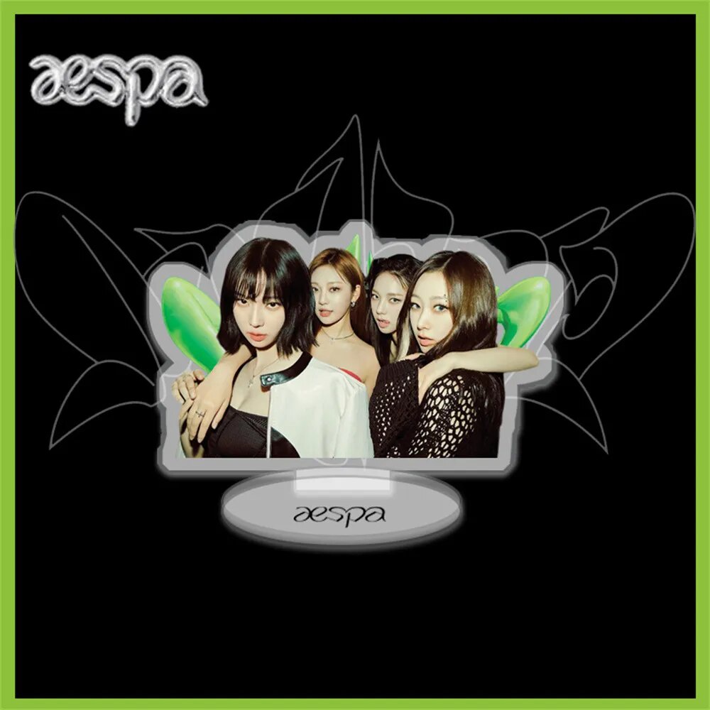 Mô hình Standee KPOP aespa Spicy Album Full-Body HD Acrylic Karina Winter Phụ kiện trang trí để bàn góc học tập