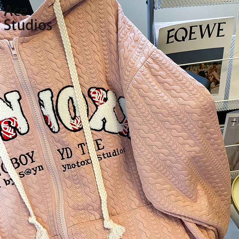 Ace Studios Áo Khoác hoodie áo khoác nữ zip hoodie Thanh lịch Thời trang unique fashionable WWY2393462 41Z231013