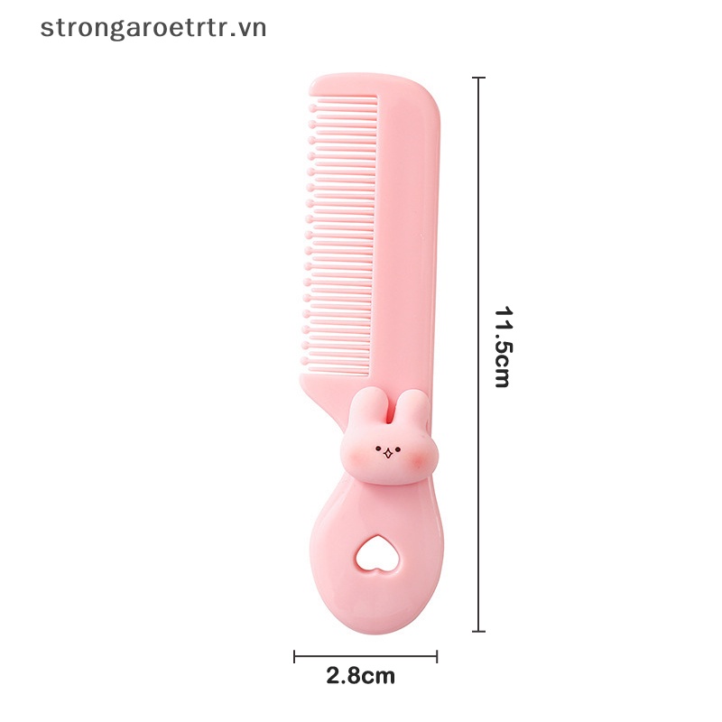 Lược Chải Tóc mini Bỏ Túi Hình Hoa / Động Vật Hoạt Hình Nhiều Màu Dễ Thương Cho Bé Gái vn