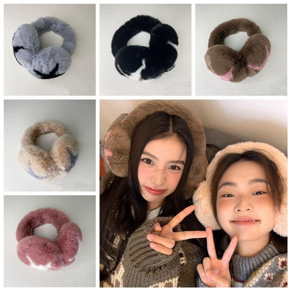 Vỏ Bọc Tai Nghe Mùa Đông Chất Liệu Nhung Dày Dặn Mềm Mại Chống Gió Giữ Ấm Tai Hình Ngôi Sao Năm Cánh