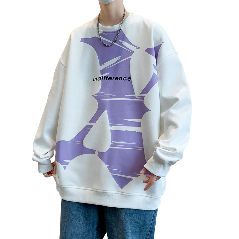 Áo Thun Tay Dài Cổ Tròn Dáng Rộng Thời Trang Mùa Thu Cho Nam