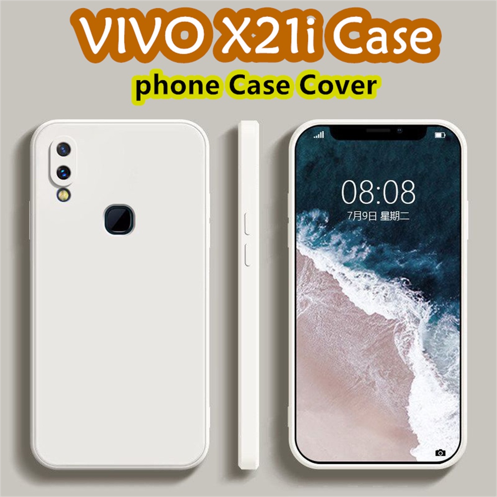Ốp Điện Thoại Silicon Màu Trơn Đơn Giản Cao Cấp Cho vivo x21i