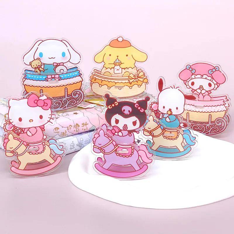 Sanrio Mô Hình kuromi mymelody anime cinnamoroll purin purin Poacco Để Bàn Trang Trí Sáng Tạo Vui Nhộn