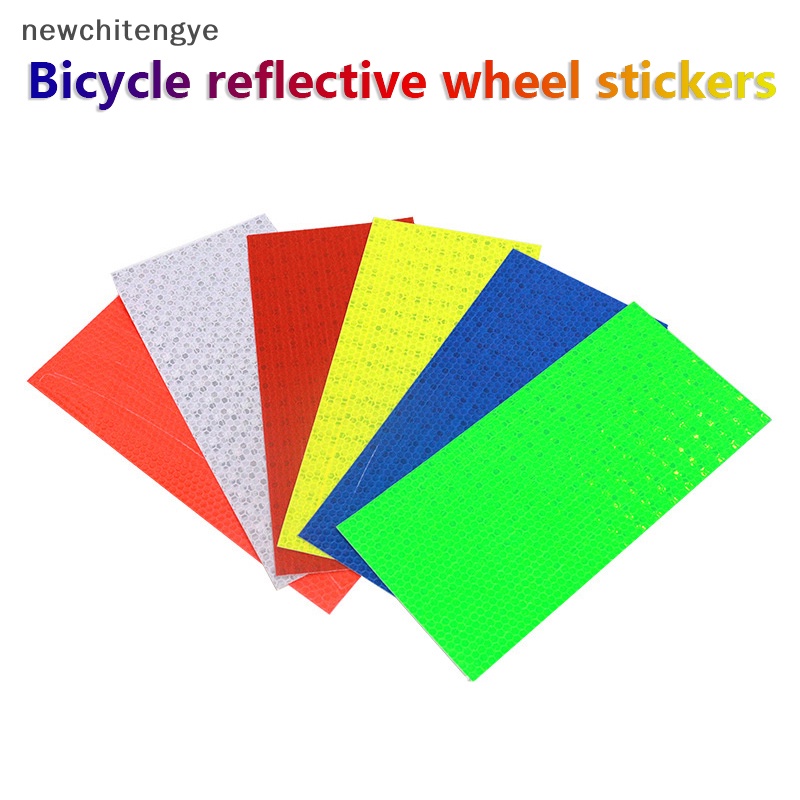 Miếng Dán Phản Quang Trang Trí Bánh Xe Đạp / Mô Tô An Toàn Tiện Dụng